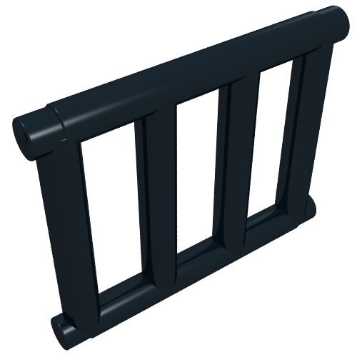 Part 62113 - Bar 1 x 4 x 3 Grille with End Protrusions - De BrickPlaats