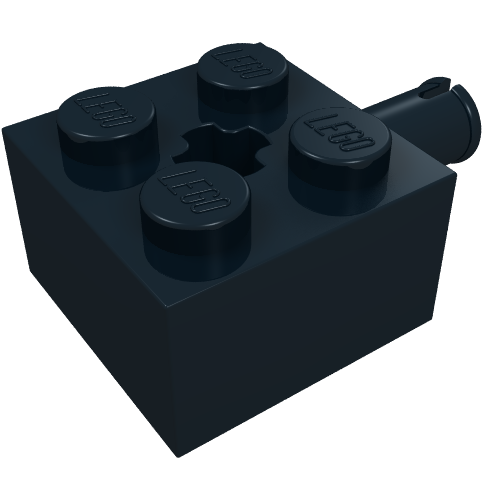 Part 6232 - Brick, Modified 2 x 2 with Pin and Axle Hole - De BrickPlaats