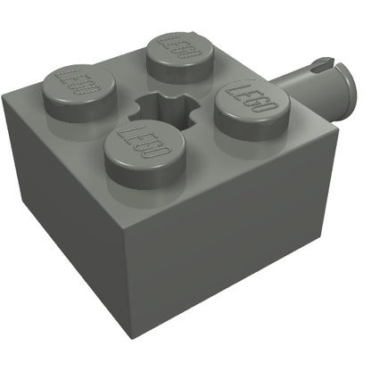Part 6232 - Brick, Modified 2 x 2 with Pin and Axle Hole - De BrickPlaats