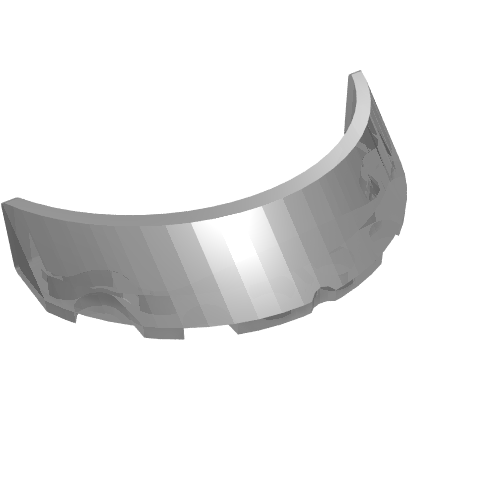 Part 62360 - Windscreen 3 x 6 x 1 Curved - De BrickPlaats