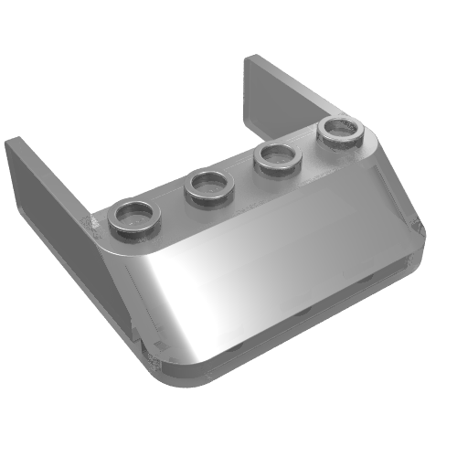 Part 6238 - Windscreen 4 x 4 x 1 - De BrickPlaats