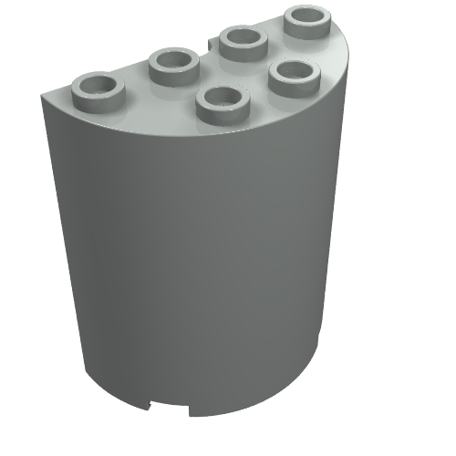 Part 6259 - Cylinder Half 2 x 4 x 4 - De BrickPlaats