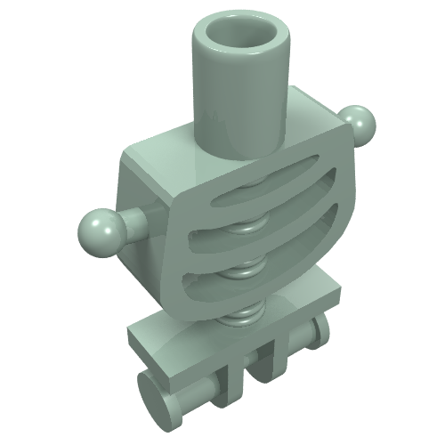 Part 6260 - Torso Skeleton, Rounded Rib Cage and Thin Shoulder Pins - De BrickPlaats