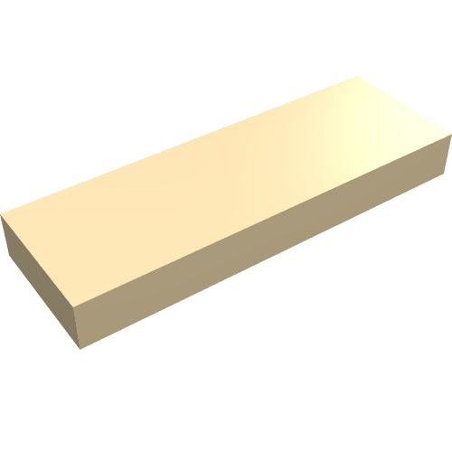 Part 63864 - Tile 1 x 3 - De BrickPlaats