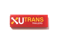 Part 63864pb110 - Tile 1 x 3 with 'UTRANS TRAILERS' Pattern (Sticker) - Set 60145 - De BrickPlaats
