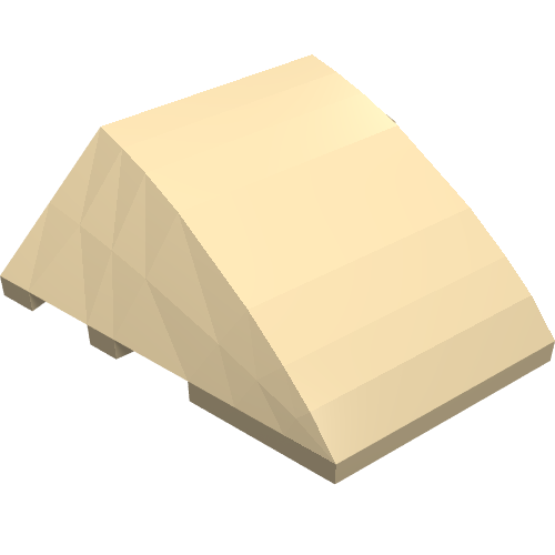 Part 64225 - Wedge 4 x 3 Triple Curved No Studs - De BrickPlaats