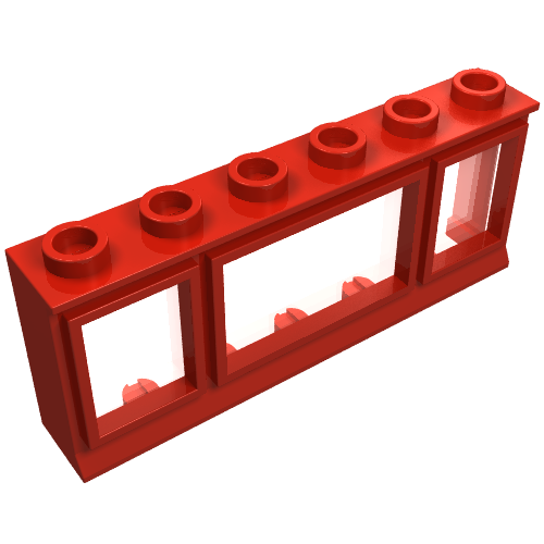Part 645 - Window 1 x 6 x 2 - De BrickPlaats
