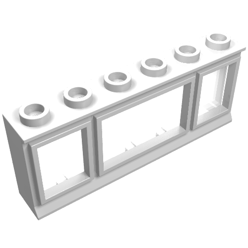 Part 645 - Window 1 x 6 x 2 - De BrickPlaats