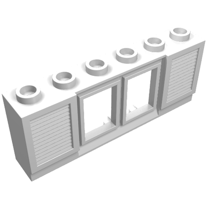 Part 646 - Window 1 x 6 x 2 with Shutters - De BrickPlaats