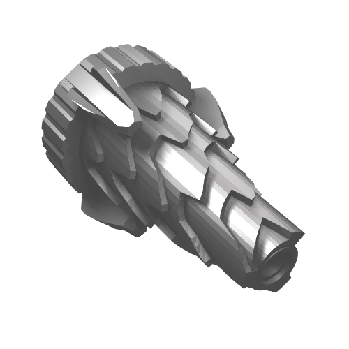 Part 64713 - Cone Spiral Jagged - Step Drill - De BrickPlaats