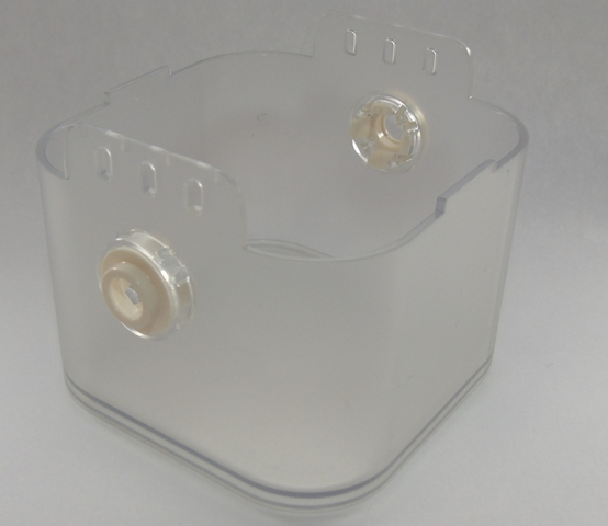 Part 65128c01 - Container, Box Vidiyo Window with White Clips (65128 / 65146) - De BrickPlaats