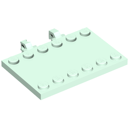 Part 65133 - Hinge Plate 4 x 6 Locking Dual 1 Finger on Side - De BrickPlaats