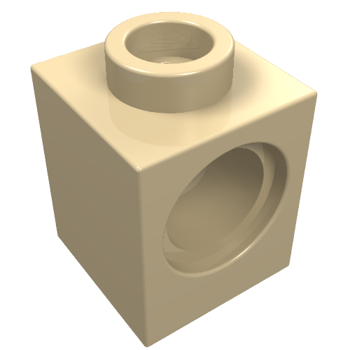 Part 6541 - Technic, Brick 1 x 1 with Hole - De BrickPlaats