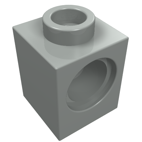 Part 6541 - Technic, Brick 1 x 1 with Hole - De BrickPlaats