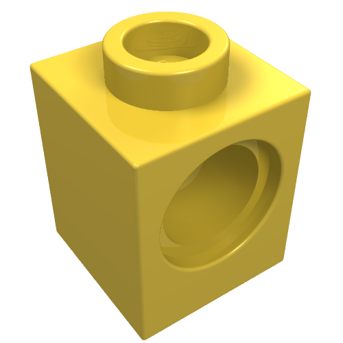 Part 6541 - Technic, Brick 1 x 1 with Hole - De BrickPlaats