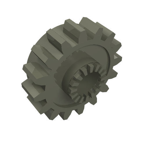 Part 6542 - Technic, Gear 16 Tooth with Clutch - De BrickPlaats