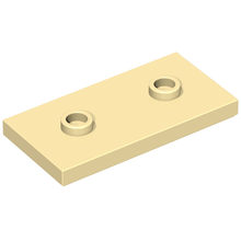 Part 65509 - Plate, Modified 2 x 4 with 2 Studs (Double Jumper) - De BrickPlaats