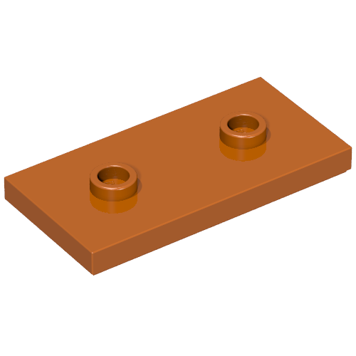 Part 65509 - Plate, Modified 2 x 4 with 2 Studs (Double Jumper) - De BrickPlaats
