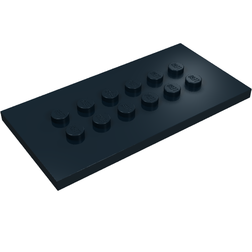 Part 6576 - Plate, Modified 4 x 8 with Studs in Center - De BrickPlaats