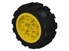 Part 6582c01 - Wheel 20 x 30 Balloon Medium, with Black Tire 20 x 30 Balloon Medium (6582 / 6581) - De BrickPlaats