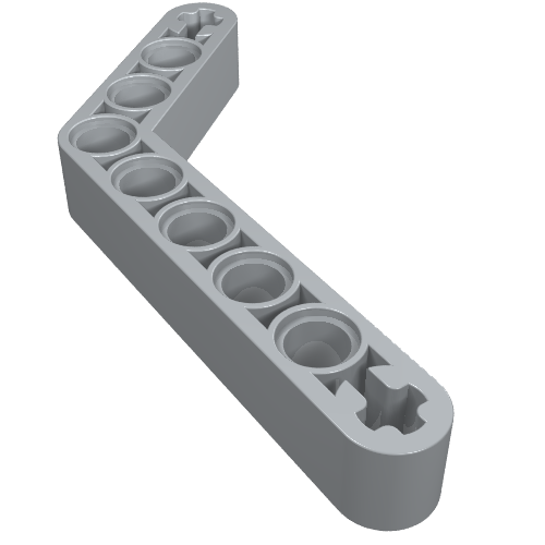 Part 6629 - Technic, Liftarm, Modified Bent Thick 1 x 9 (6 - 4) - De BrickPlaats