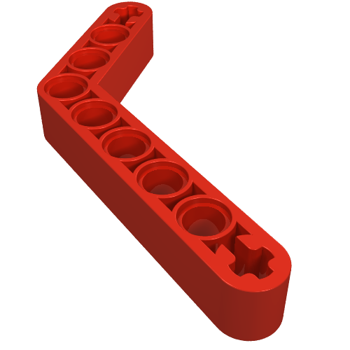 Part 6629 - Technic, Liftarm, Modified Bent Thick 1 x 9 (6 - 4) - De BrickPlaats