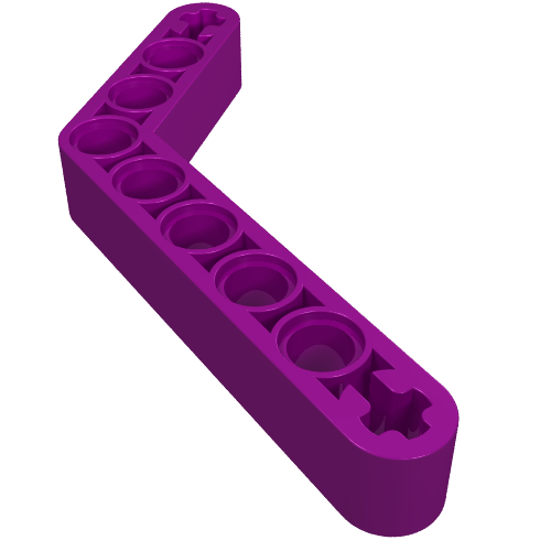 Part 6629 - Technic, Liftarm, Modified Bent Thick 1 x 9 (6 - 4) - De BrickPlaats