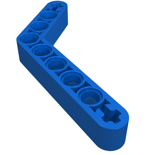 Part 6629 - Technic, Liftarm, Modified Bent Thick 1 x 9 (6 - 4) - De BrickPlaats