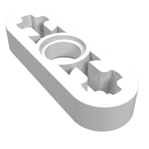 Part 6632 - Technic, Liftarm Thin 1 x 3 - Axle Holes - De BrickPlaats