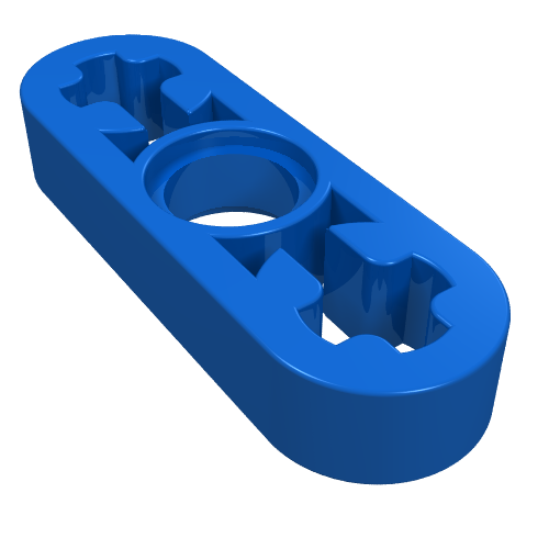 Part 6632 - Technic, Liftarm Thin 1 x 3 - Axle Holes - De BrickPlaats