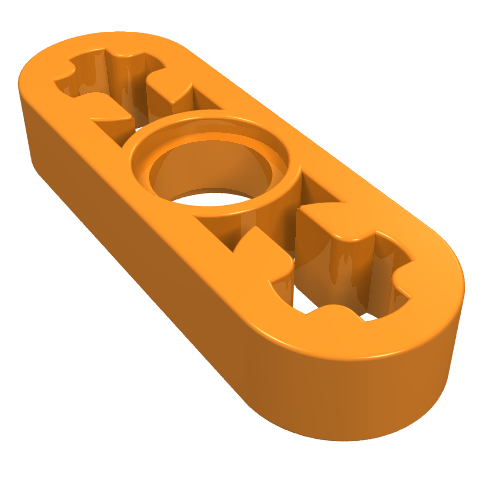 Part 6632 - Technic, Liftarm Thin 1 x 3 - Axle Holes - De BrickPlaats