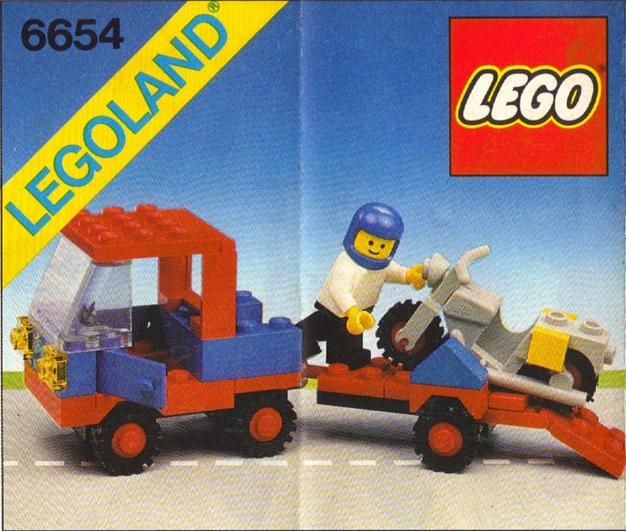 Set 6654 - Motorcycle Transport - De BrickPlaats