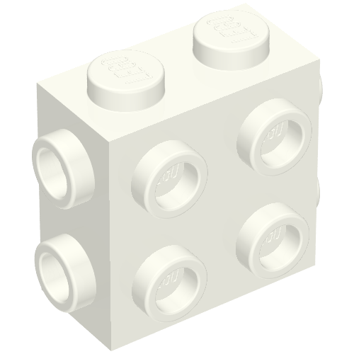 Part 67329 - Brick, Modified 1 x 2 x 1 2/3 with Studs on Side and Ends - De BrickPlaats