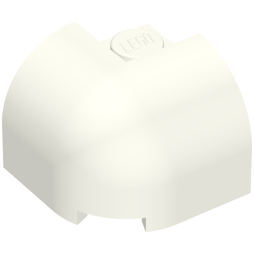 Part 67810 - Slope, Curved 2 x 2 x 1 1/3 Corner Round with Recessed Stud - De BrickPlaats