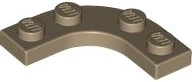Part 68568 - Plate, Round Corner 3 x 3 with 2 x 2 Curved Cutout - De BrickPlaats
