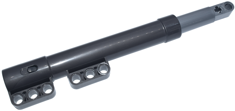 Part 69633c01 - Technic, Shock Absorber 18L with Internal Spring and Flat Silver Shaft - De BrickPlaats