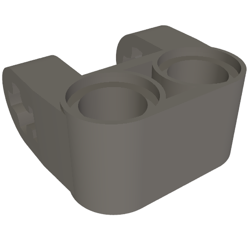 Part 69819 - Technic, Axle and Pin Connector Perpendicular Double Split, Reinforced Sides - De BrickPlaats