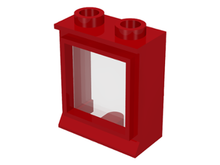 Part 7026c01 - Window 1 x 2 x 2 with Fixed Trans-Clear Glass - De BrickPlaats