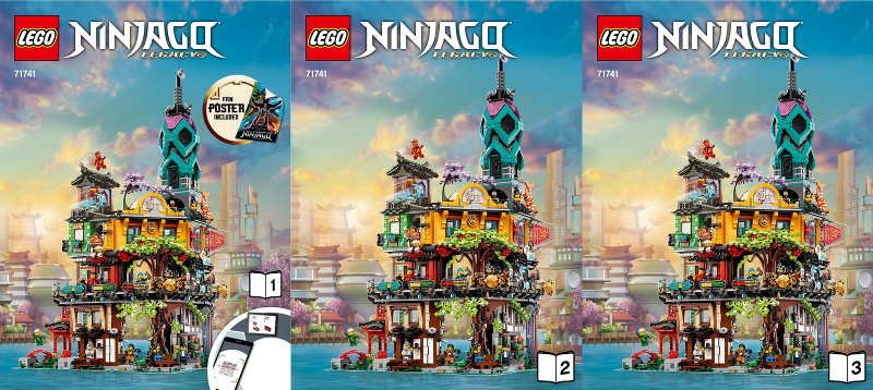 Instruction 71741 - NINJAGO City Gardens - De BrickPlaats
