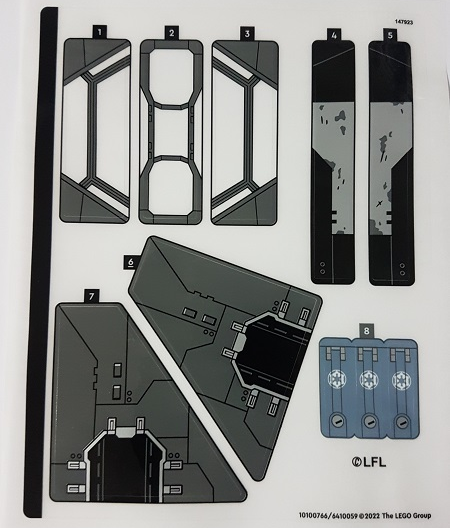 Part 75323stk01 - Sticker Sheet for Set 75323 - (10100766/6410059) - De BrickPlaats