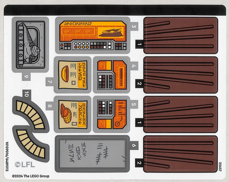 Part 75397stk01 - Sticker Sheet for Set 75397 - (10109016/6489012) - De BrickPlaats