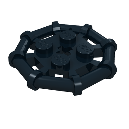 Part 75937 - Plate, Modified 2 x 2 with Bar Frame Octagonal, Reinforced, Completely Round Studs - De BrickPlaats