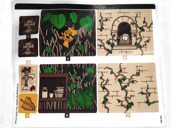 Part 76384stk01 - Sticker Sheet for Set 76384 - (73785/6329160) - De BrickPlaats