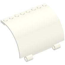 Part 76798 - Panel 5 x 8 x 3 2/3 Curved with 2 Axle Holes - De BrickPlaats