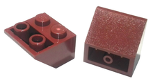 Part 76959 - Slope, Inverted 45 2 x 2 with Hollow Round Bottom Tube - De BrickPlaats