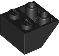 Part 76959 - Slope, Inverted 45 2 x 2 with Hollow Round Bottom Tube - De BrickPlaats