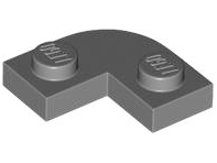 Part 79491 - Plate, Round Corner 2 x 2 with 1 x 1 Cutout - De BrickPlaats