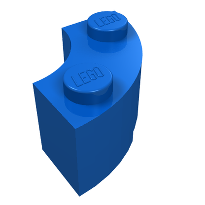 Part 85080 - Brick, Round Corner 2 x 2 Macaroni with Stud Notch and Reinforced Underside - De BrickPlaats