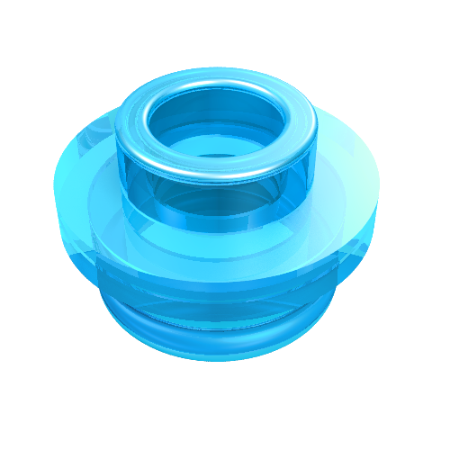Part 85861 - Plate, Round 1 x 1 with Open Stud - De BrickPlaats