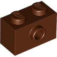 Part 86876 - Brick, Modified 1 x 2 with Stud on Side - De BrickPlaats